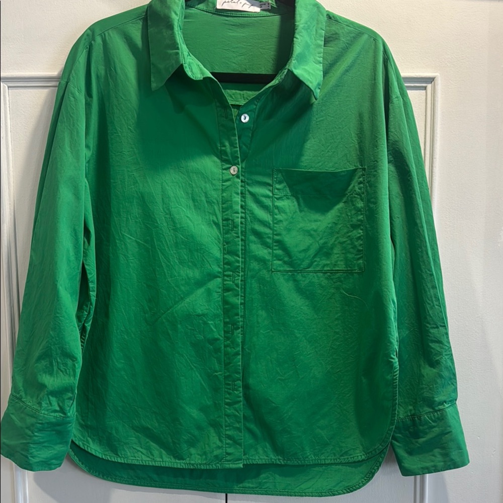 Petal + Pup Bright Green Top
